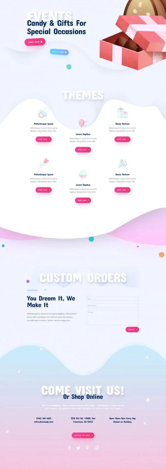 Candy Shop Web Design 4