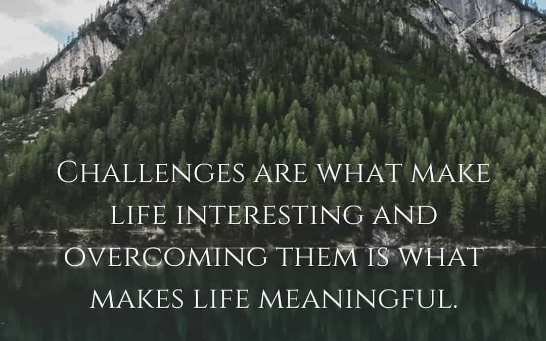 Challenges are what make life interesting and overcoming them is what makes life meaningful. –Joshua J. Marine