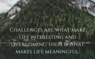 Challenges are what make life interesting and overcoming them is what makes life meaningful. –Joshua J. Marine