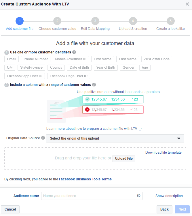 Facebook Ads Tutorial - Complete Facebook Advertising Guide 17 Custom Audience with LTV Upload