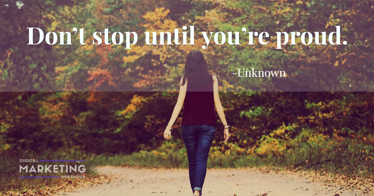Don’t stop until you’re proud – Unknown 1