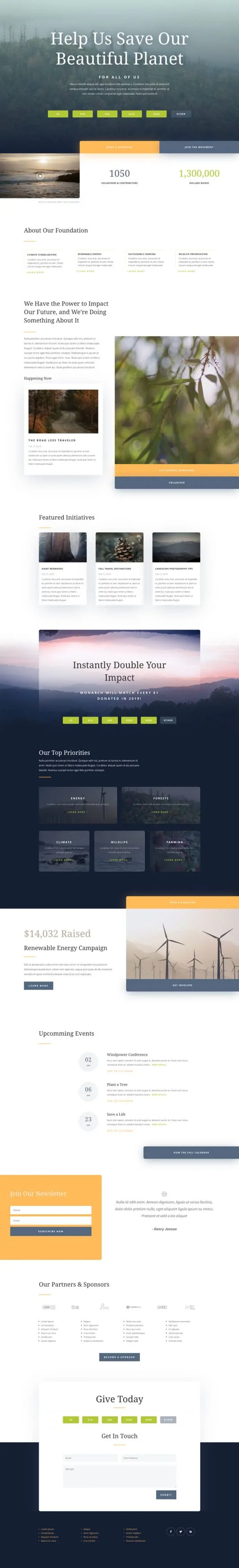 Environmental Nonprofit Web Design 6