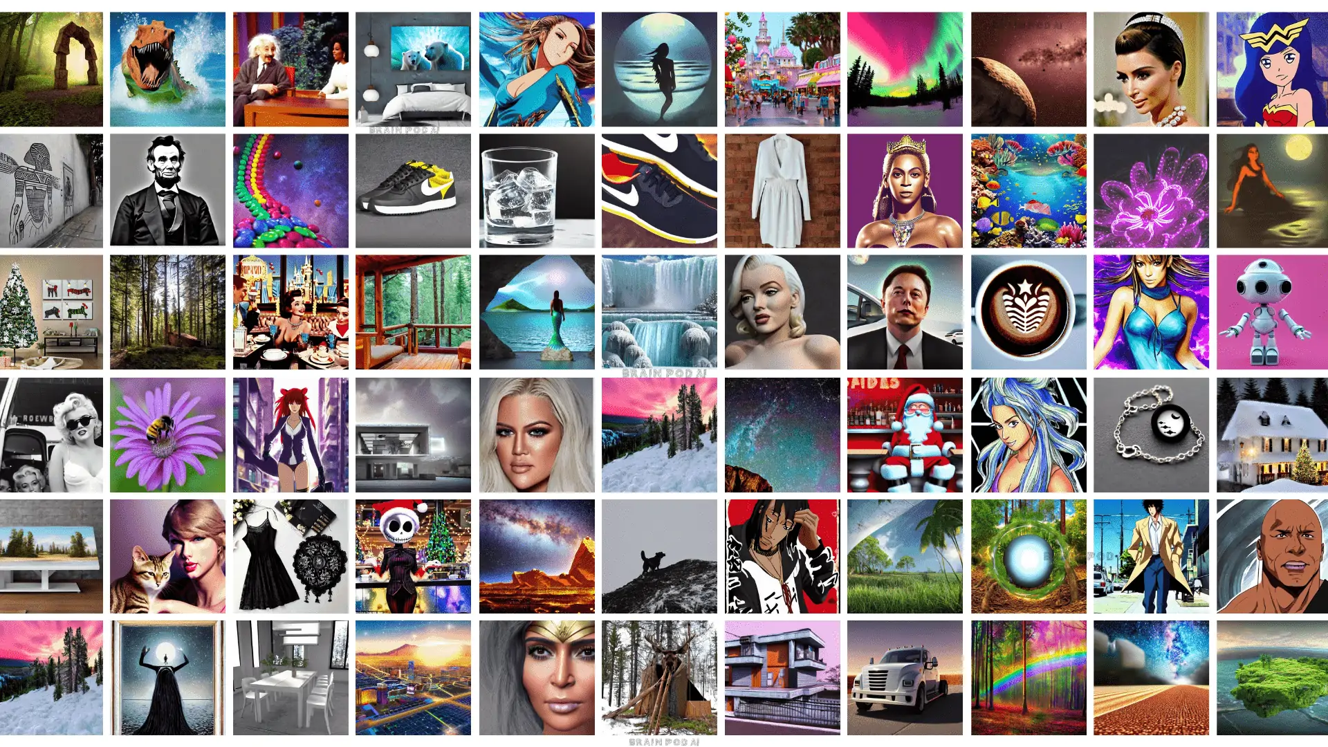 Everything Brain Pod AI Image Generator Collage