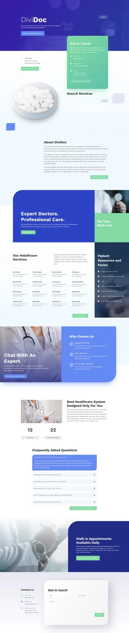 Health Clinic Web Design 5