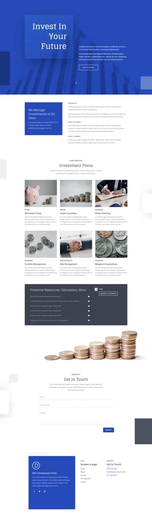 Investment Company Web Design 4