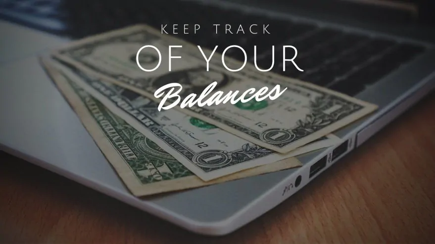 Keep Track of Your Balances