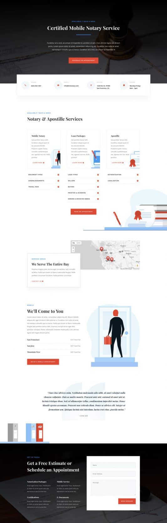 Notary Public Web Design 4