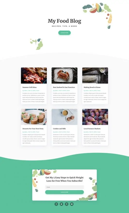 Nutritionist Web Design 2