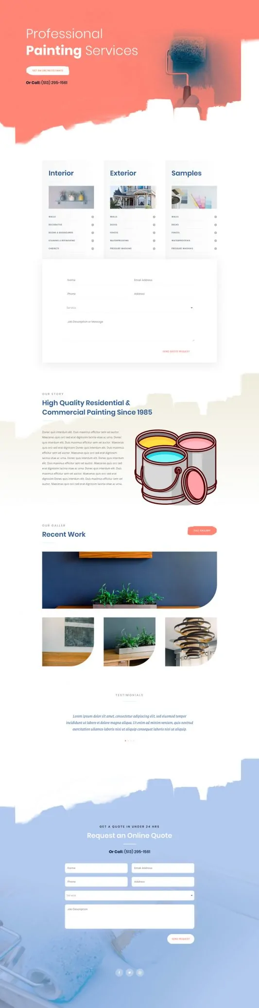 Painting Service Web Design 3