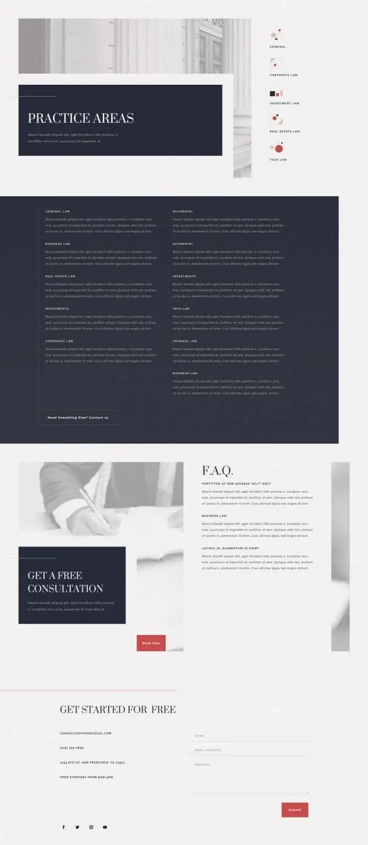 Paralegal Services Page Style 1