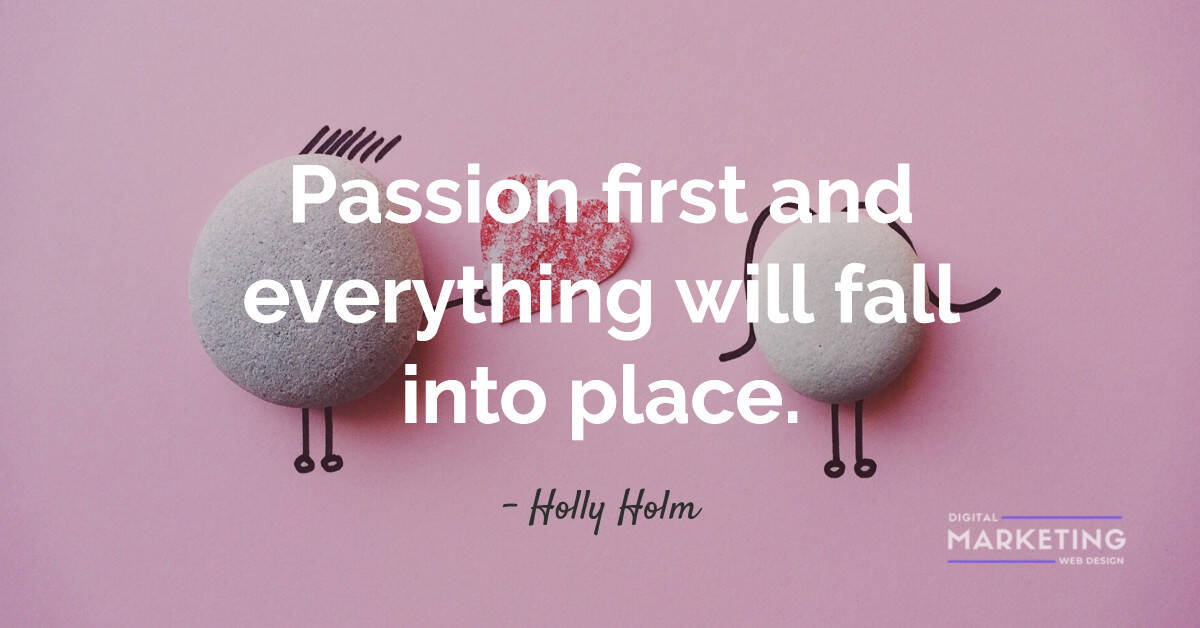 Passion first and everything will fall into place - Holly Holm 1