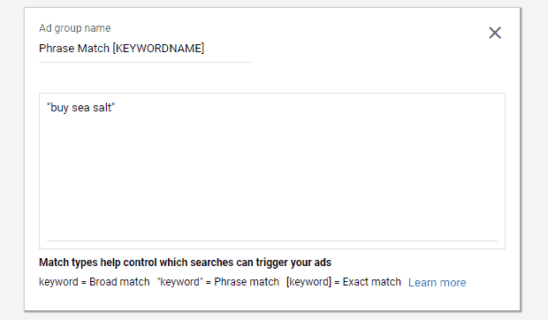Phrase-Match-Ad-Group