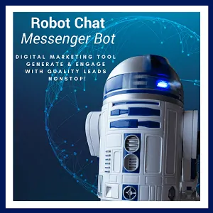 Robot Chat Messenger Bot Square Banner 300