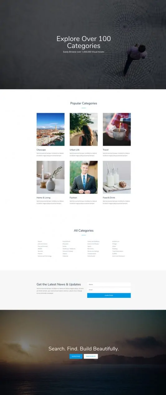 Photo Marketplace Web Design 2