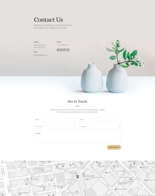 Florist Web Design 3