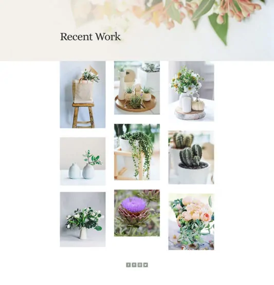 Florist Web Design 4