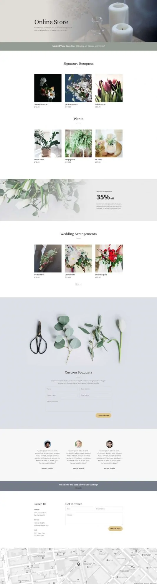 Florist Web Design 7