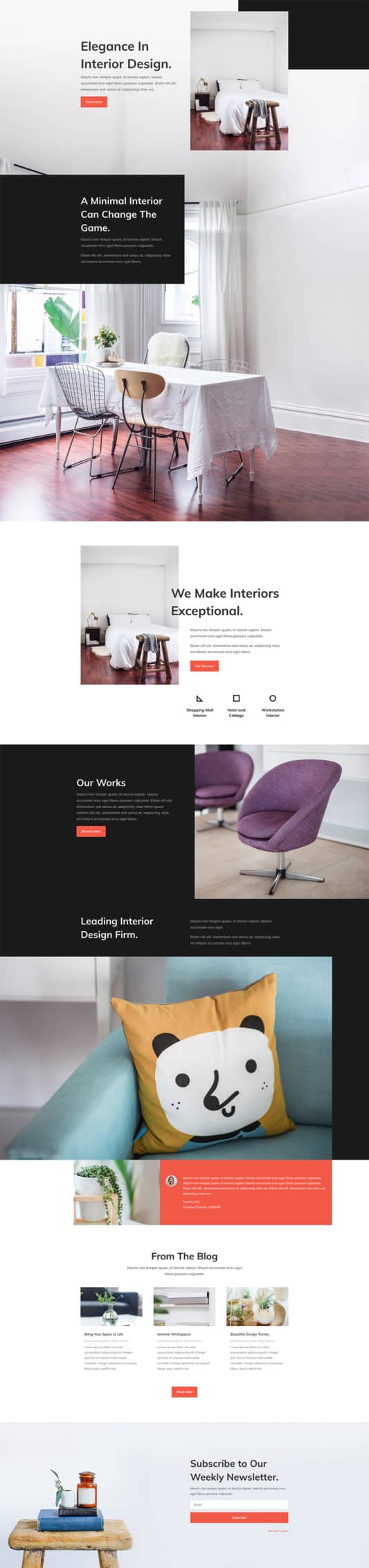 Interior Design Company Web Design 5
