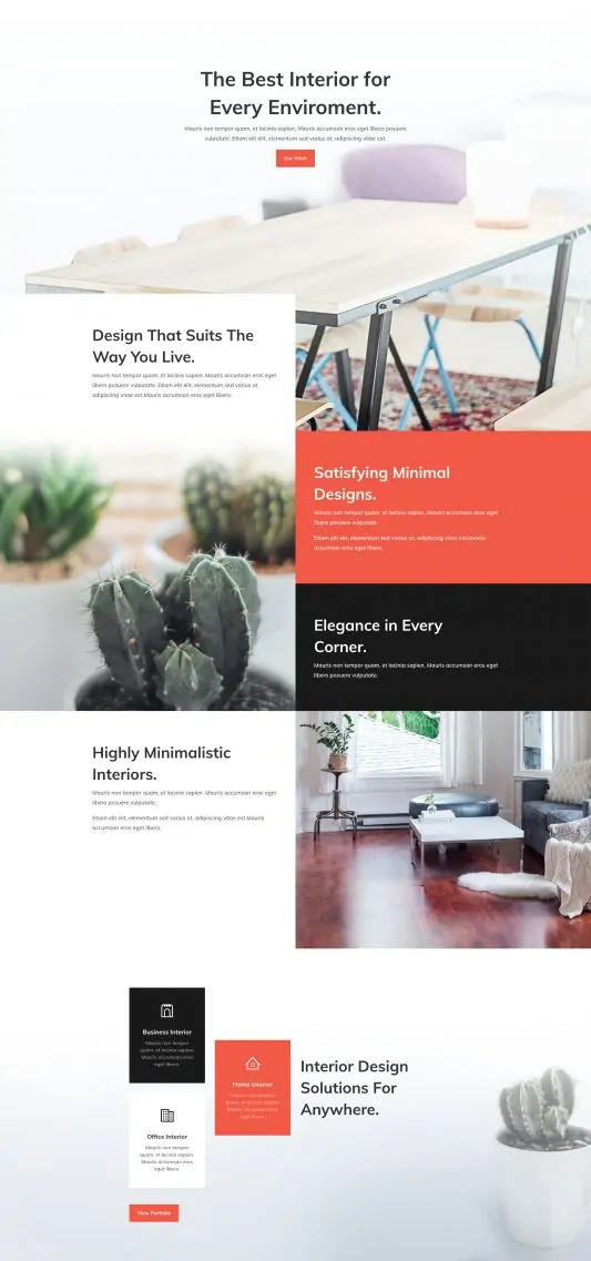 Interior Design Company Web Design 7
