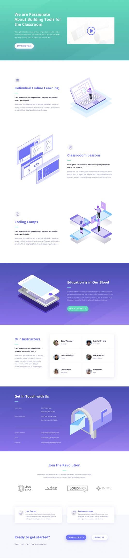 Learning Management (LMS) Web Design 1