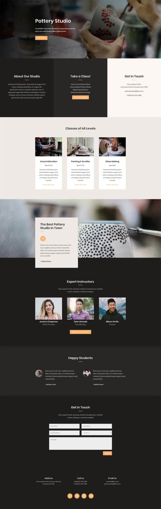 Pottery Studio Web Design 7