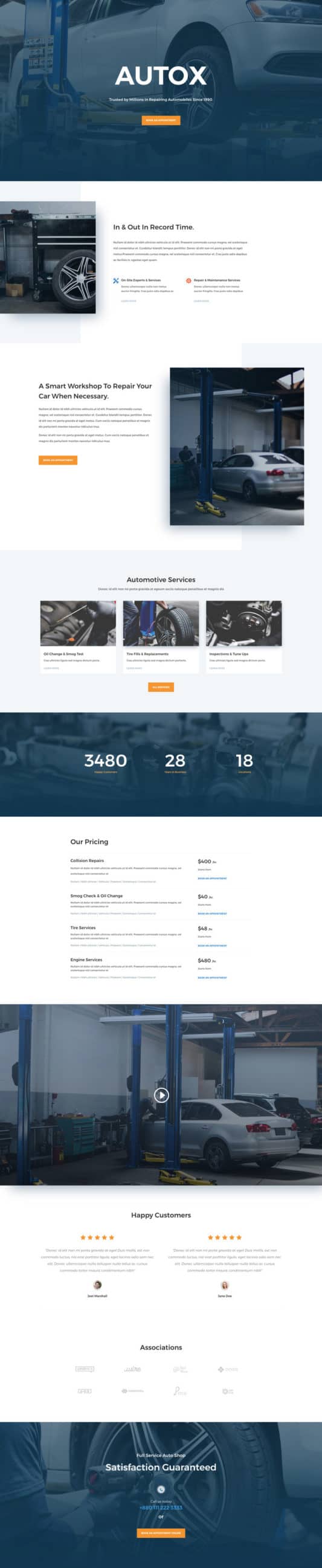 Auto Repair Web Design 5
