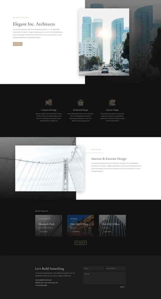 Architecture Firm Web Design 3