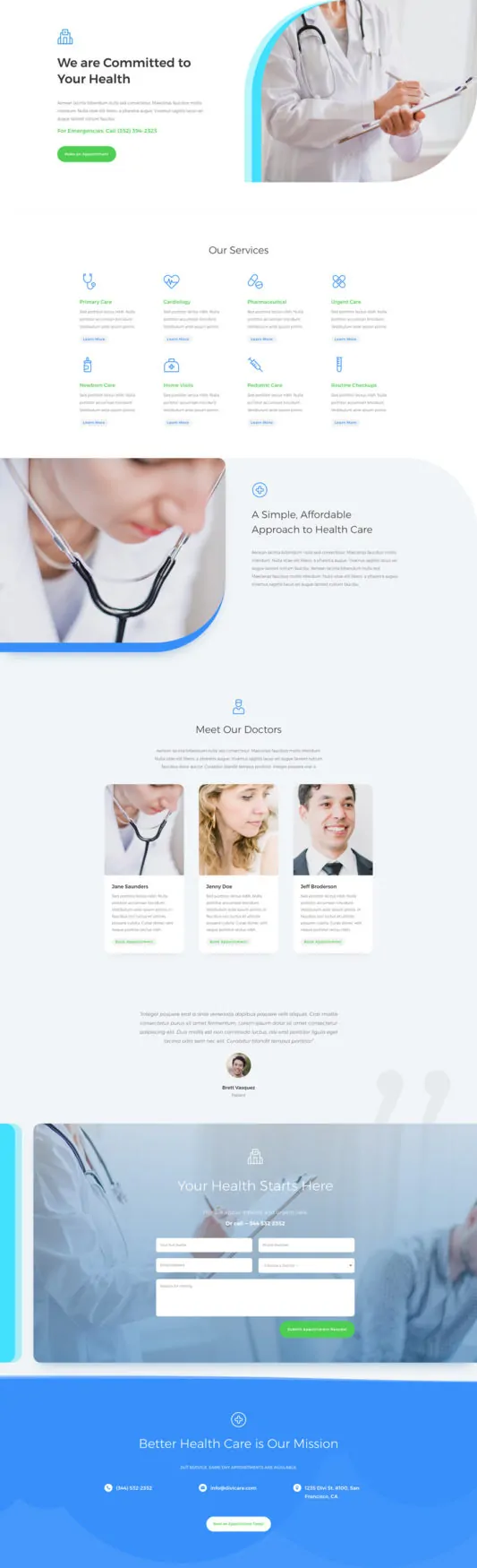Doctor's Office Web Design 5