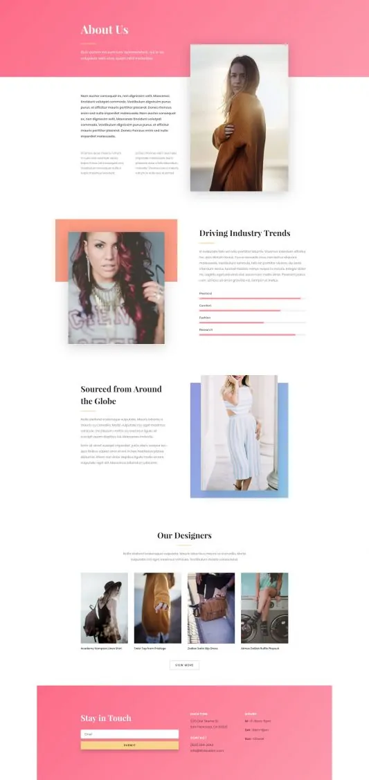 Fashion Web Design 1