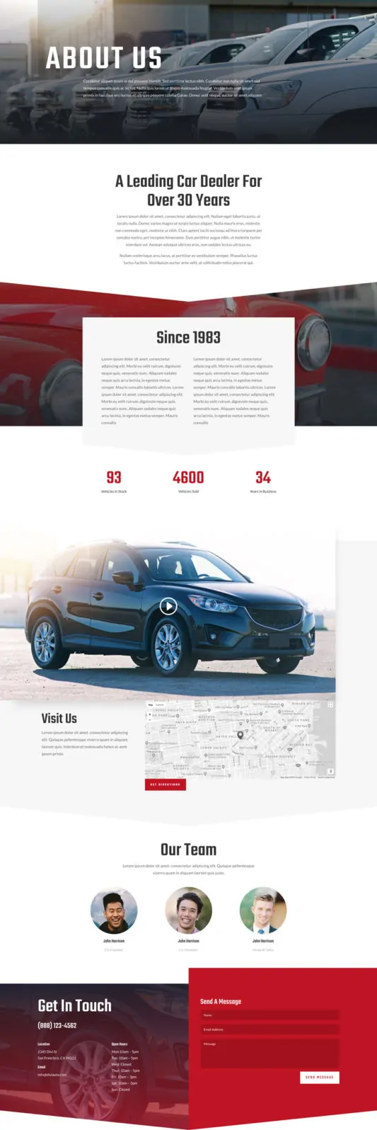 Car Dealer Web Design 1