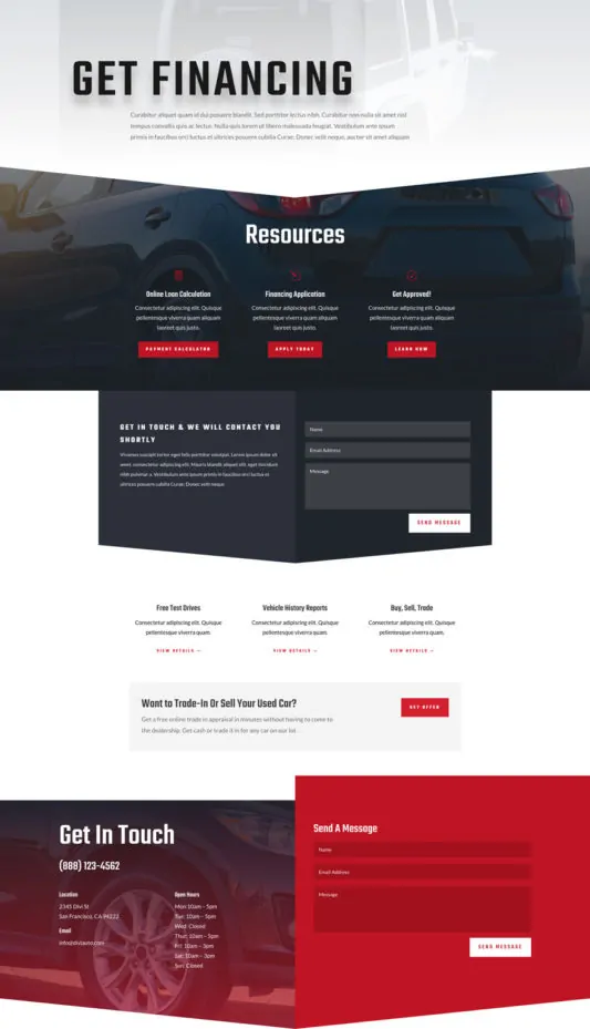 Car Dealer Web Design 3