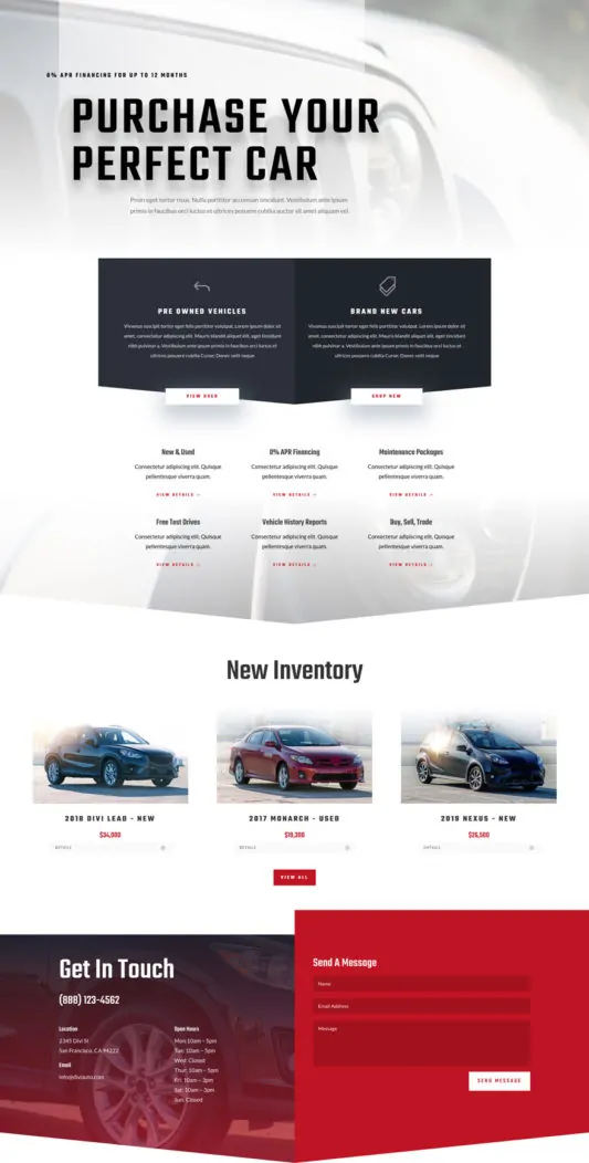 Car Dealer Web Design 4