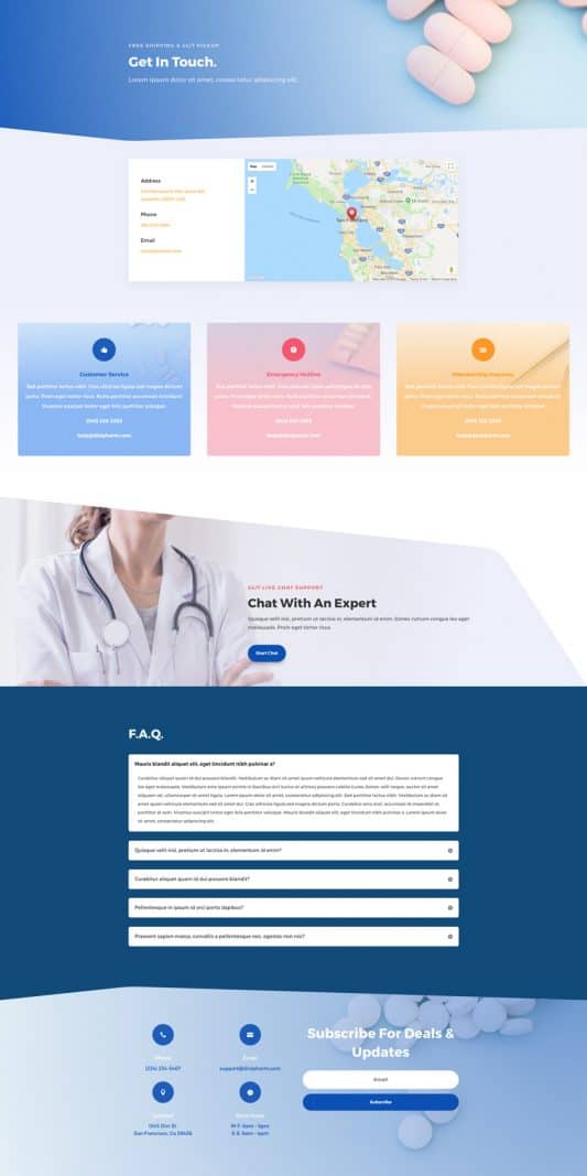 Pharmacy Web Design 2