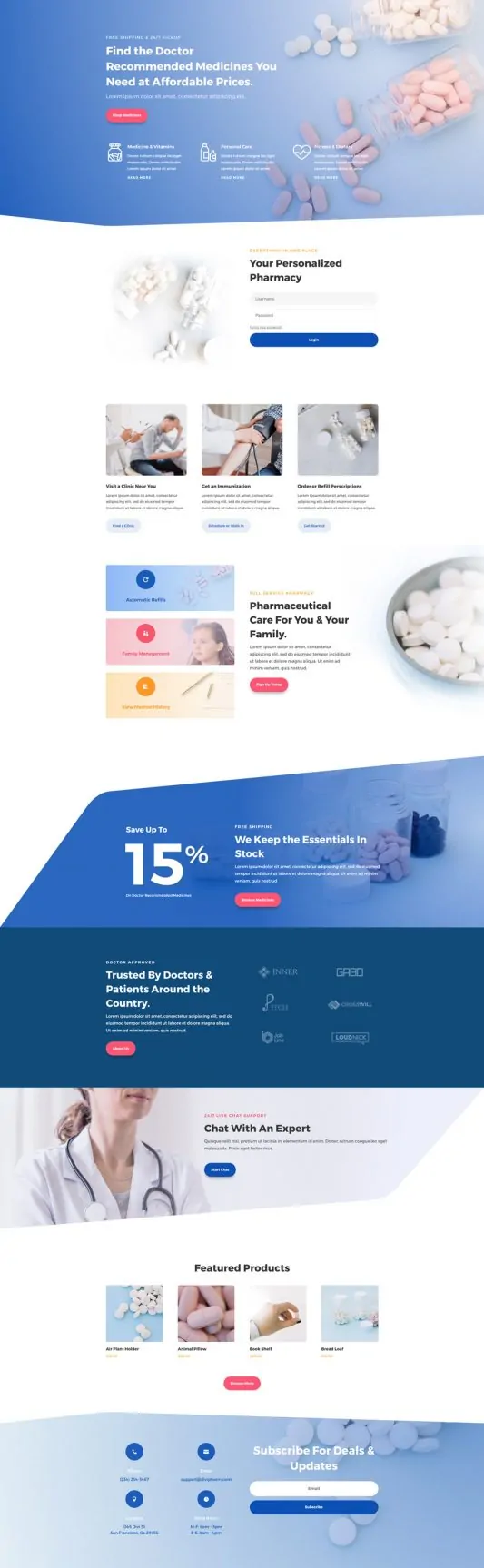 Pharmacy Web Design 4