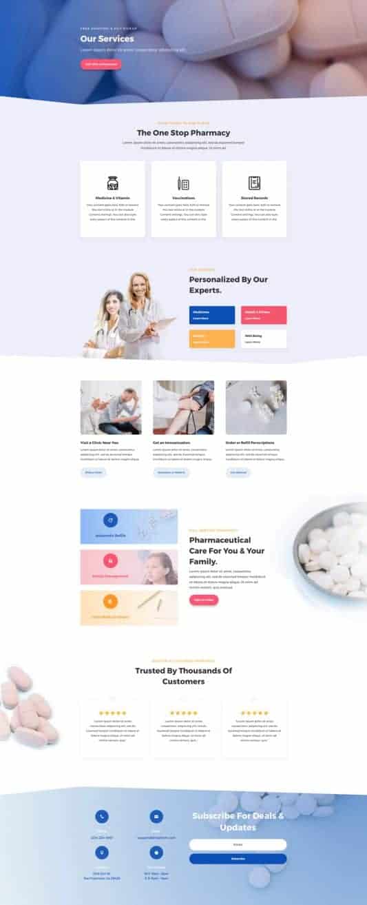 Pharmacy Web Design 5