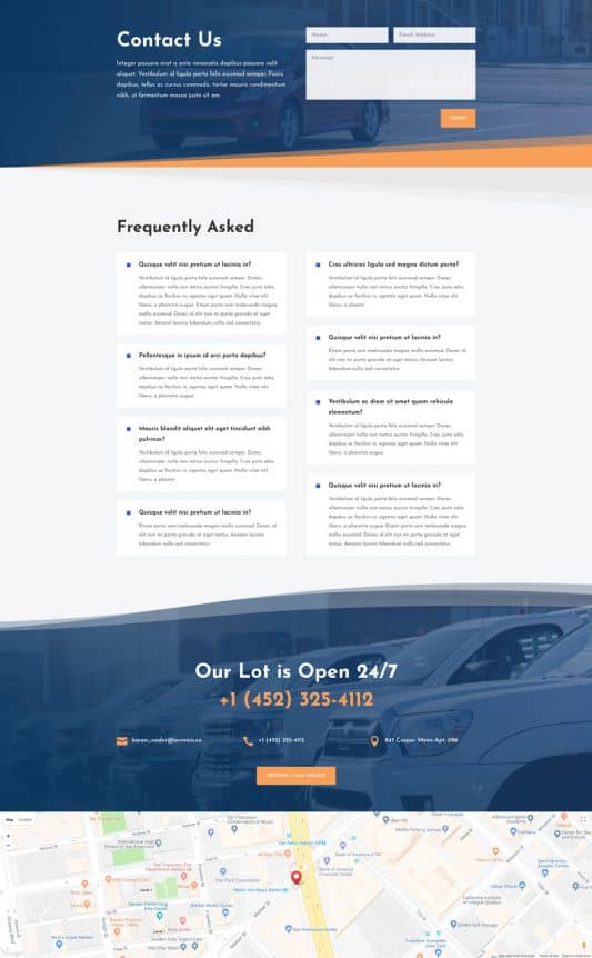 Car Rental Web Design 2