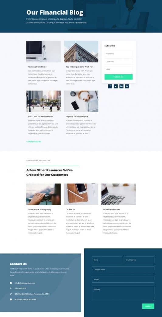 Accountant Web Design 2