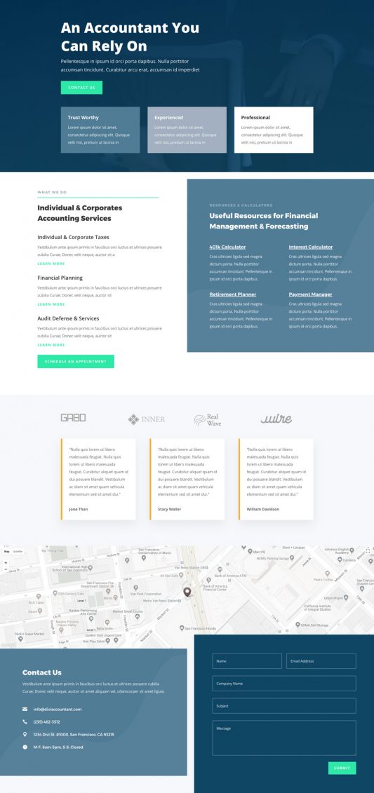 Accountant Web Design 5