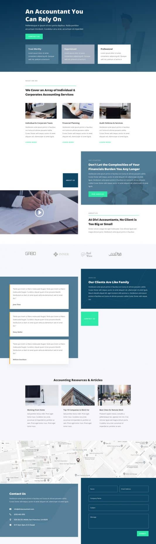 Accountant Web Design 6