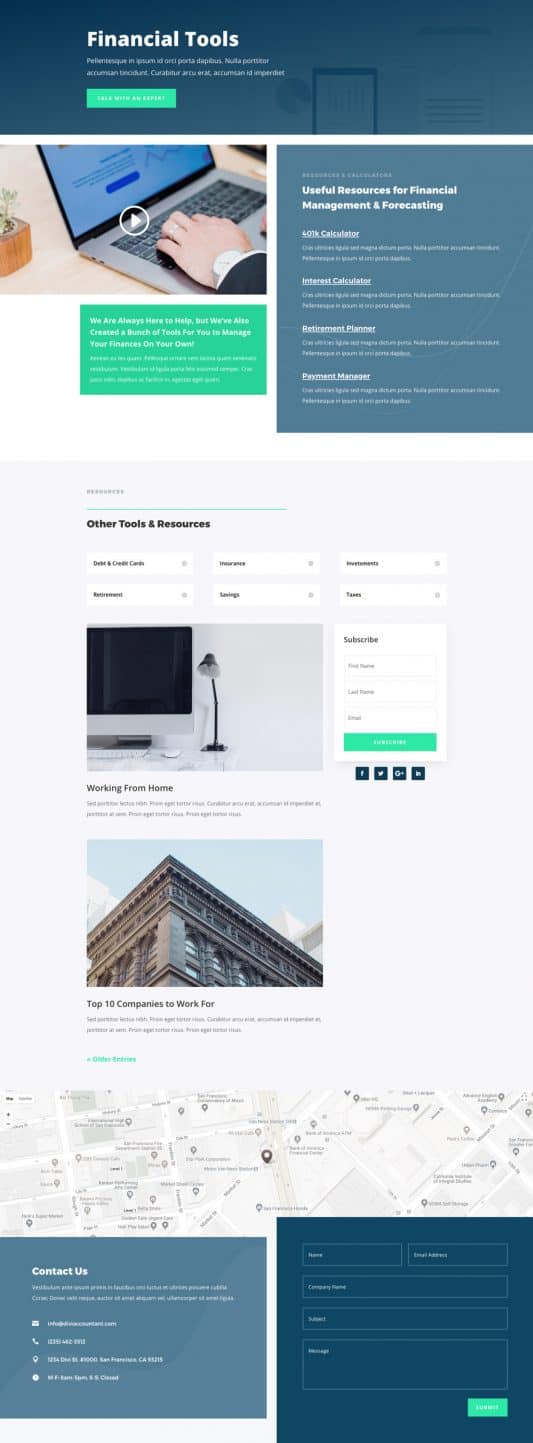 Accountant Web Design 7