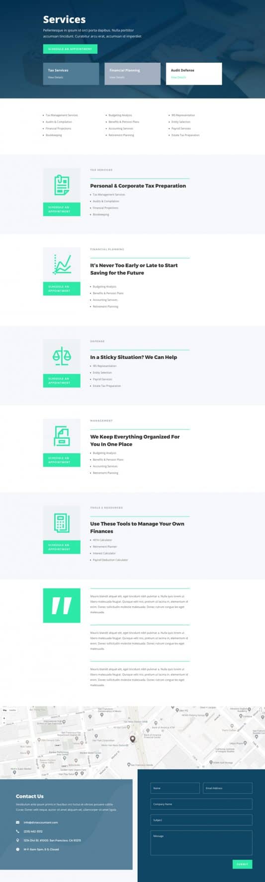 Accountant Web Design 8
