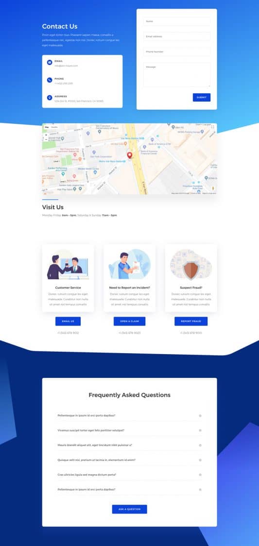Insurance Agency Web Design 3
