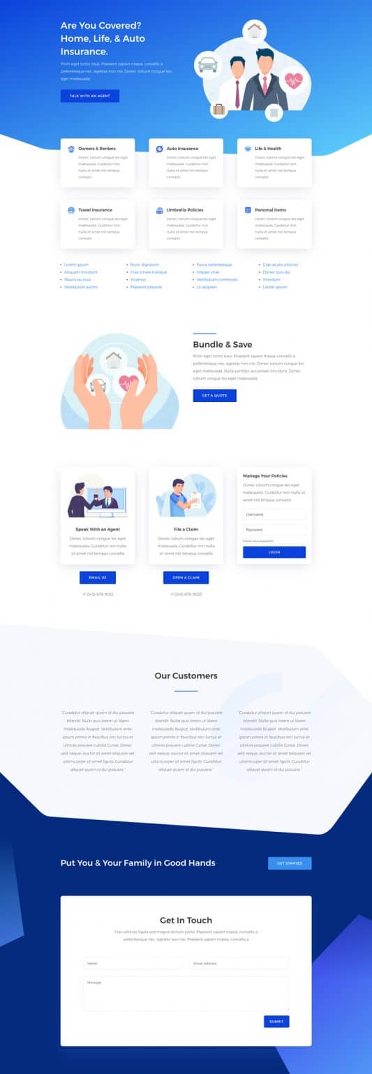 Insurance Agency Web Design 4