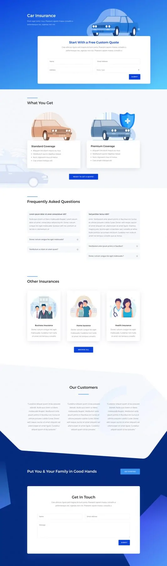 Insurance Agency Web Design 6