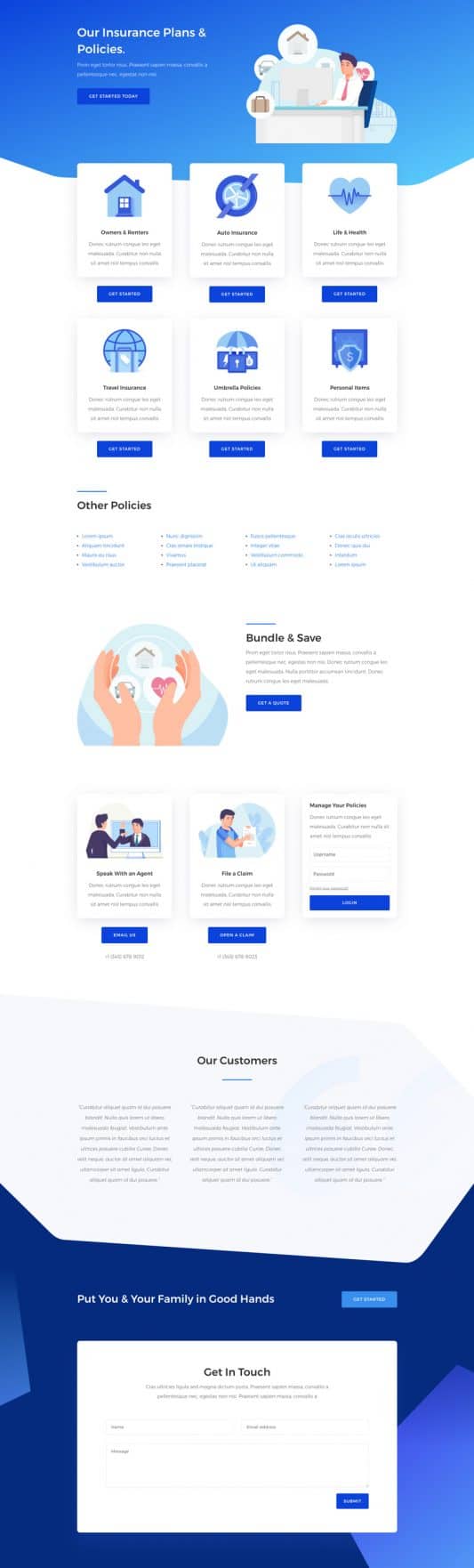 Insurance Agency Web Design 7