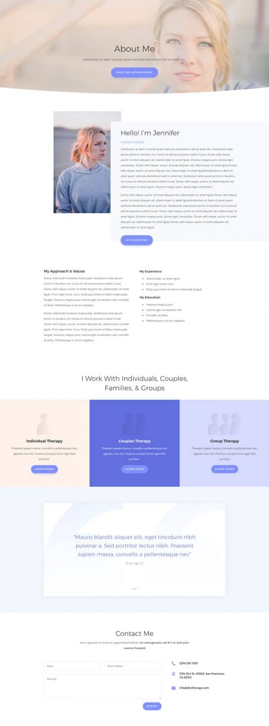 Therapist Web Design 1
