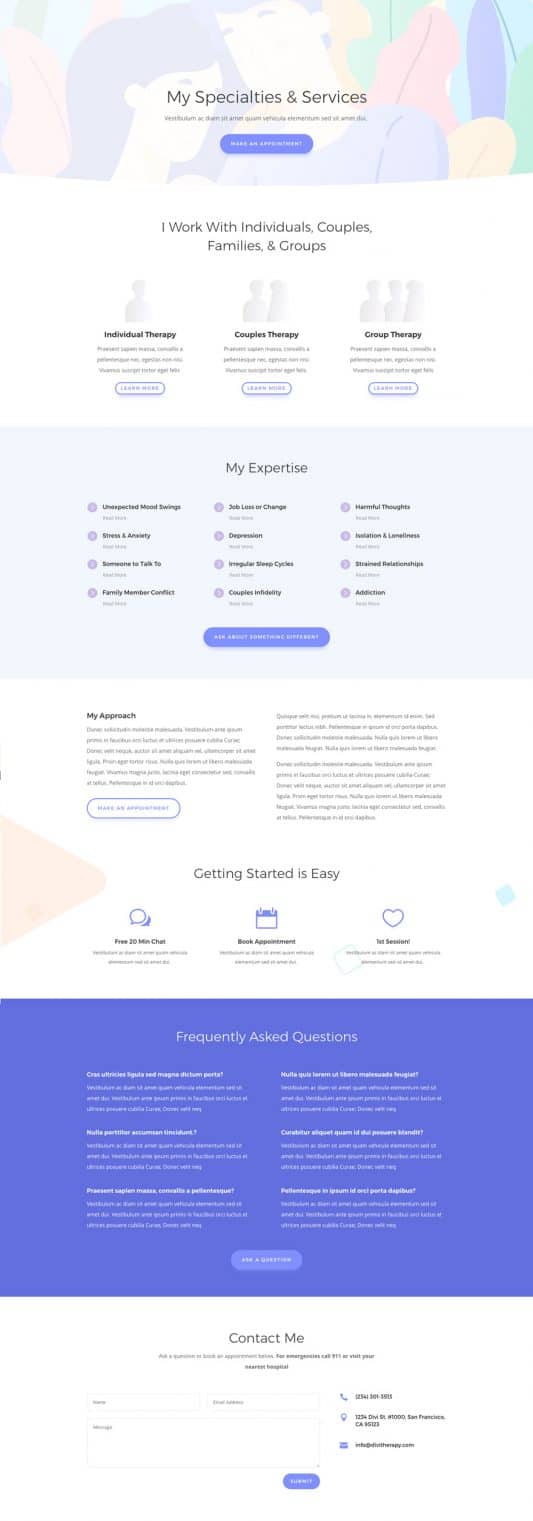 Therapist Web Design 7