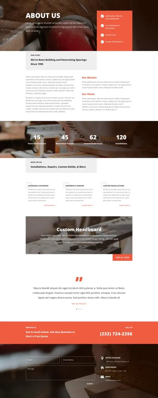 Carpenter Web Design 1