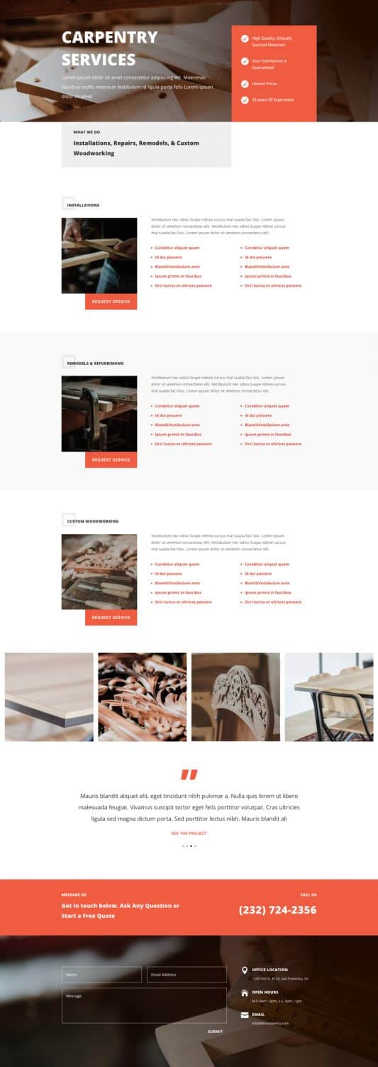 Carpenter Web Design 7