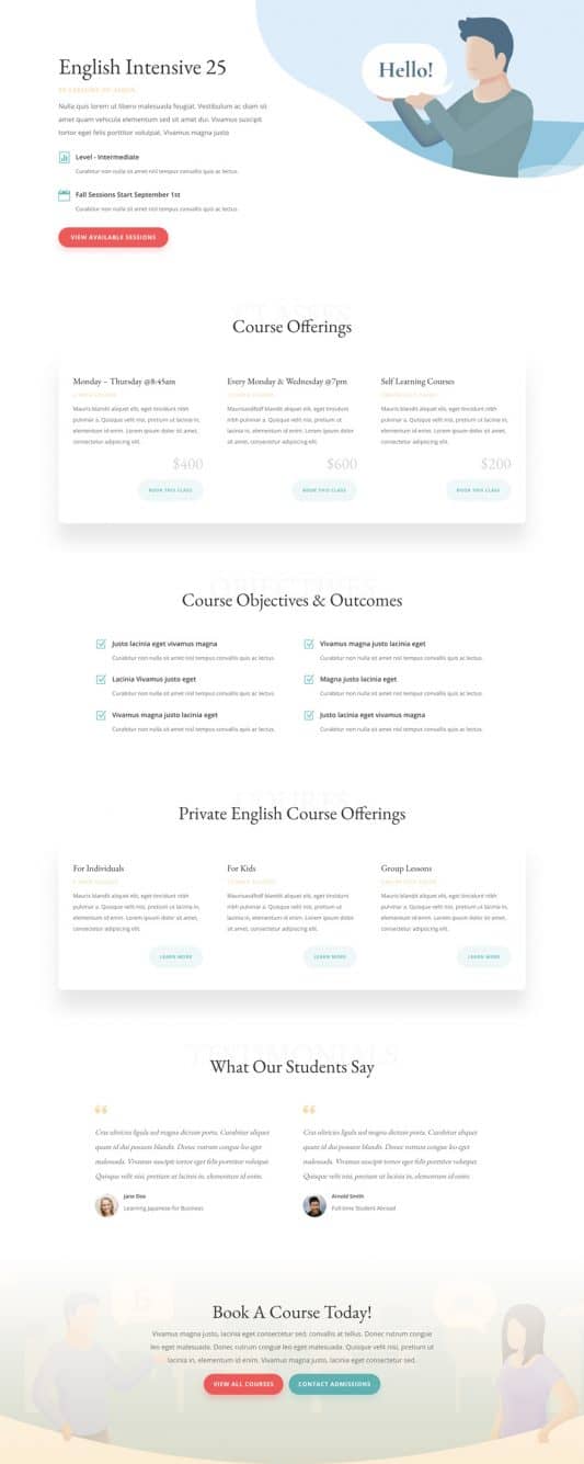 Language School Web Design 4